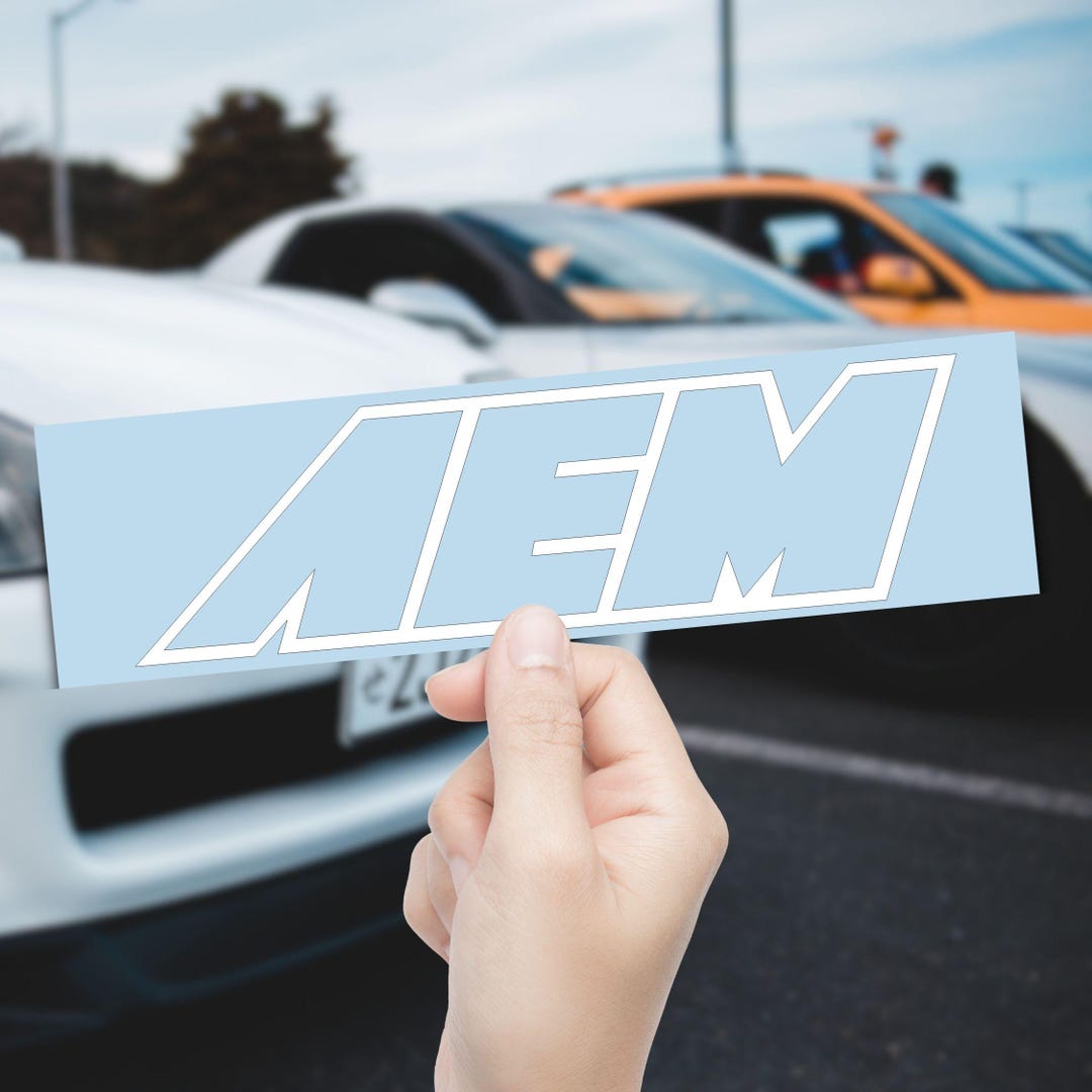 AEM Decal – Sticker Vinyl Adhesive for Car, Windows, Toolbox, Laptop ...