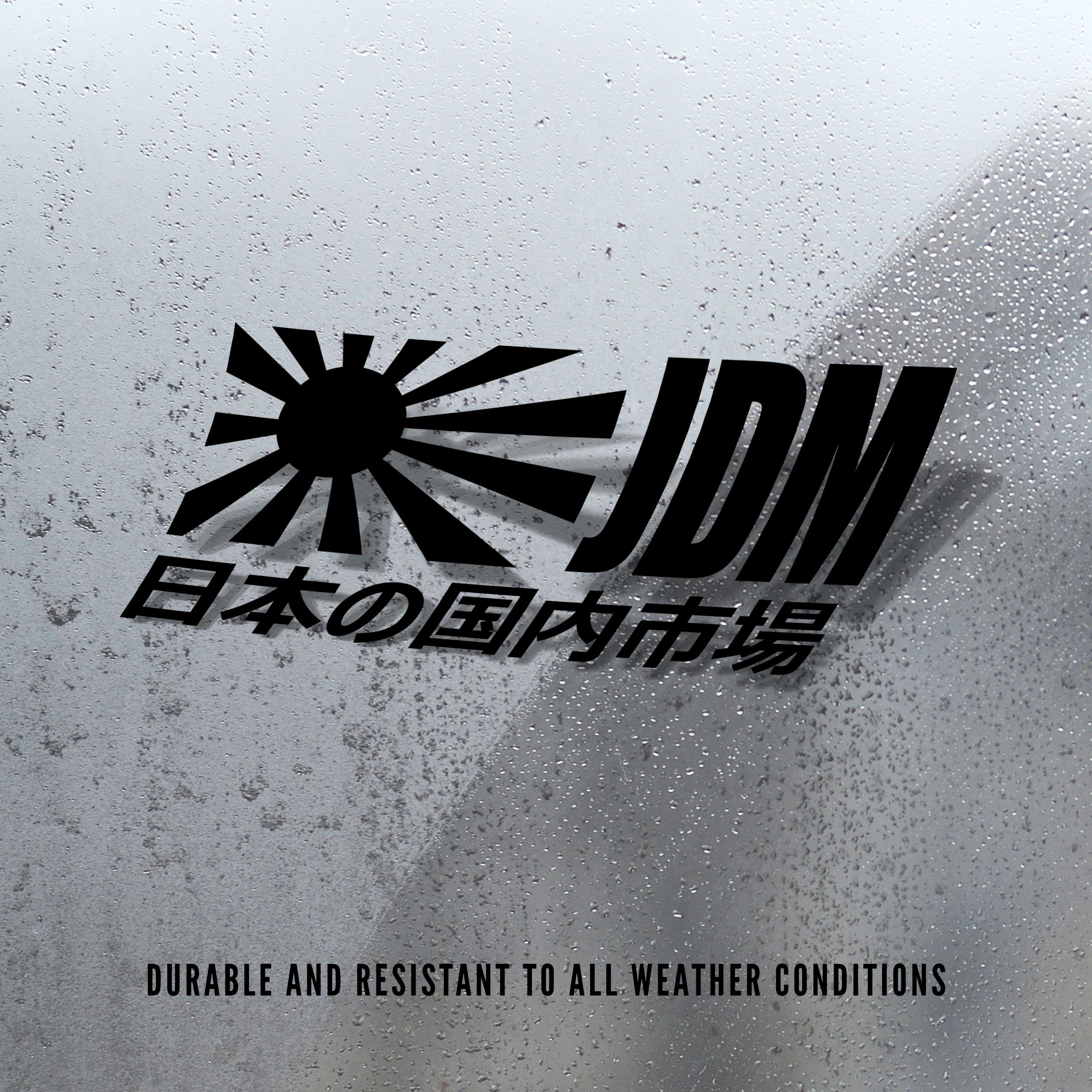 JDM Rising Sun Decal: Japanese Car Culture Vinyl Sticker - Etsy