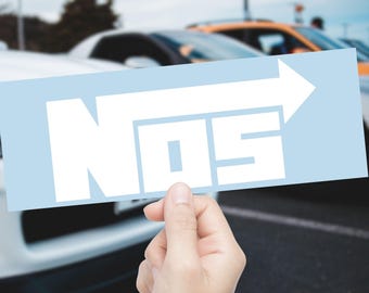 NOS Decal – Sticker Vinyl Adhesive for Car, Windows, Toolbox, Laptop and more   – JDM Graphics