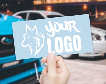 Custom Logo Decal • Die Cut Vinyl Sticker for Cars, Laptops, Bumpers, Toolbox and more • Single-color designs with no background