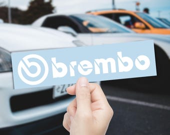 Brembo Decal – Vinyl Sticker for Car, Windows, Bumpers, Toolbox, Laptop and more  – JDM Graphics