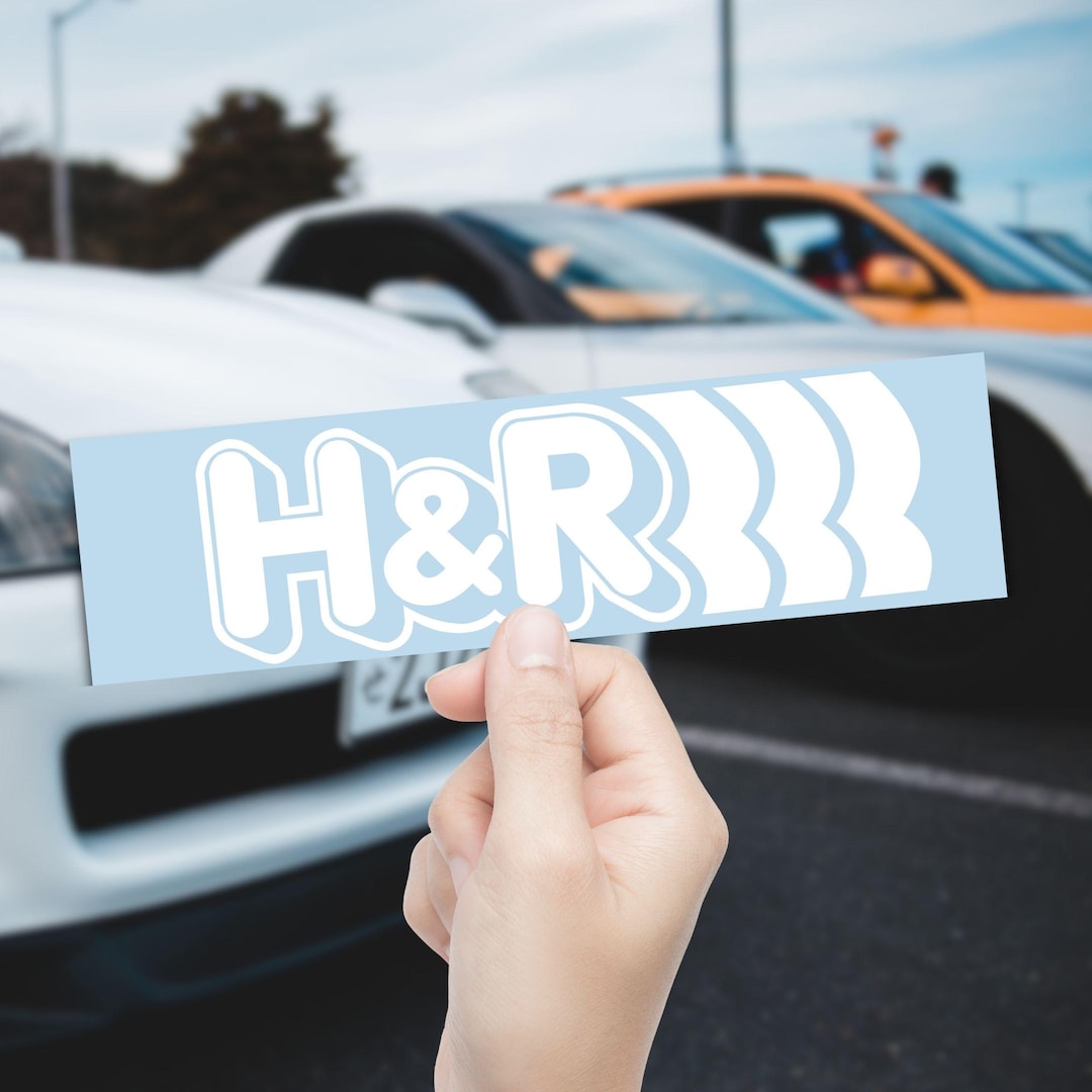 H And R Sticker H&R Decal – Vinyl Sticker for Car, Windows, Bumpers, Toolbox, Laptop ...