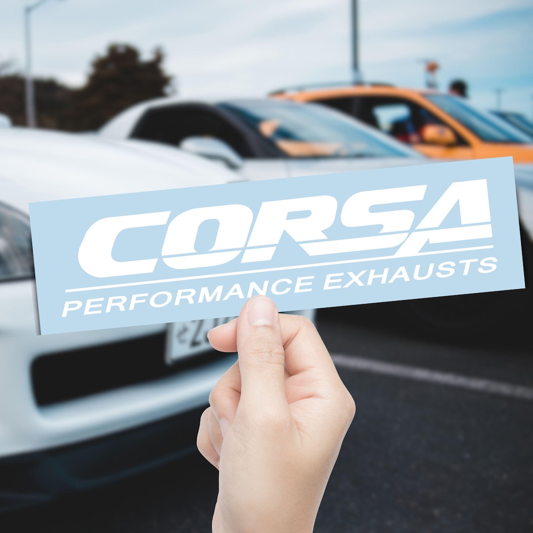 CORSA Performance Exhausts Vinyl Decal – Automotive Sticker for Cars ...