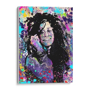 Giclee Fine Art Prints, Canvas Prints, Janis Joplin, Musician, Singer, Rocker, Figurative, Pop Art, Abstract Prints, Wall Art, Wall Hangings