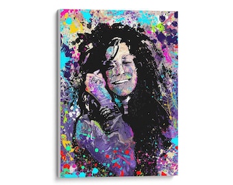 Giclee Fine Art Prints, Canvas Prints, Janis Joplin, Musician, Singer, Rocker, Figurative, Pop Art, Abstract Prints, Wall Art, Wall Hangings