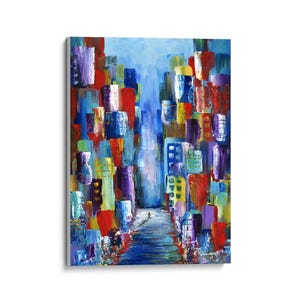 Art Prints, Canvas Prints, Cityscape, Skyline, Architecture, Original Painting, Wall Art, Home Decor, Wall Hangings, Gifts