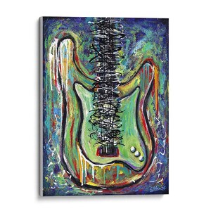 Giclee Fine Art Prints, Canvas Prints, Guitars, Colorful Art, Musician Art , Instrument Prints, Original Paintings, Wall Art, Home Decor