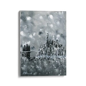 Art Prints, Canvas Prints, New York Cityscape, Skyline, Architecture, Wall Hangings, Wall Art, Home Decor, Colorful Prints, Gray Art