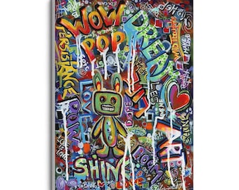 Giclee Fine Art Prints, Canvas Prints, Graffiti Painting, Original Painting Prints, Colorful Art Prints, Pop Art, Wall Art, Wall Hangings