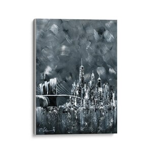 Art Prints, Canvas Prints, New York Cityscape, Skyline, Architecture, Wall Hangings, Wall Art, Home Decor, Colorful Prints, Gray Art