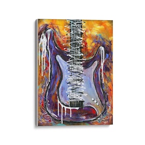 Giclee Fine Art Prints, Canvas Prints, Guitars, Stratocaster, Musician,Instrument Prints, Original Paintings, Wall Art, Music Prints
