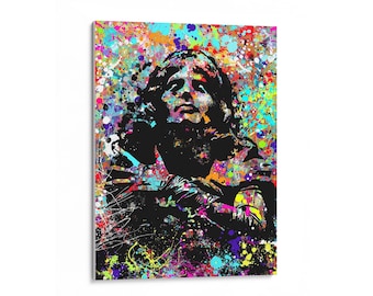 Gicléekonsttryck, Canvastavlor, Freddie Mercury, Musiker, Gitarrist, Rockare, Figurativ popkonst, Väggkonst, Abstrakt, Musiktryck
