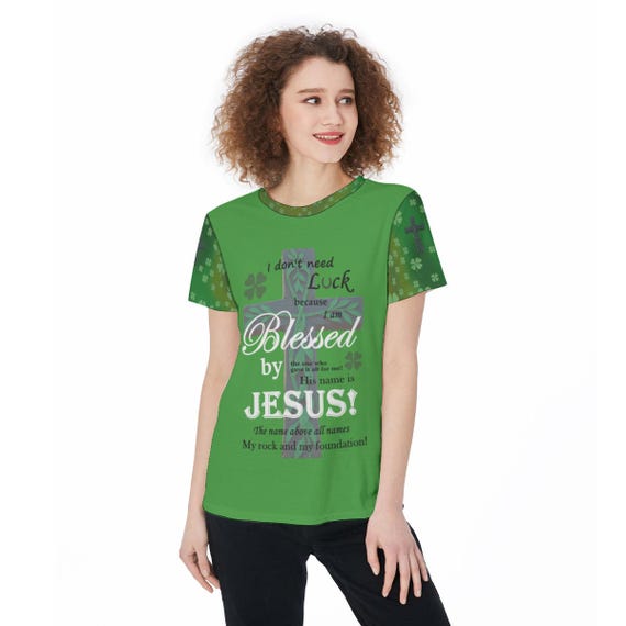 Blessed by Jesus T-Shirt: Christian Faith Athletic Tee