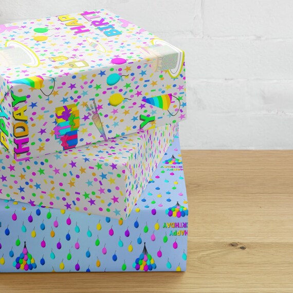 Birthday Gift Wrapping paper sheets