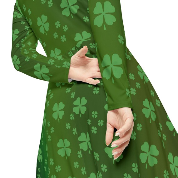 Dance Dress, St. Patrick's Day Costume, Green Clovers, Irish Luck, Women's  Clothing, Shamrock Outfit - Etsy