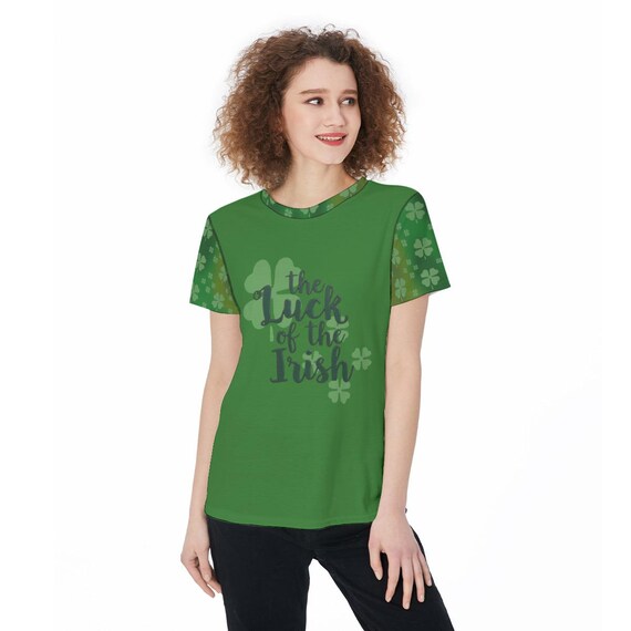 St Patrick's Day T-Shirt: Luck of the Irish Clover Top