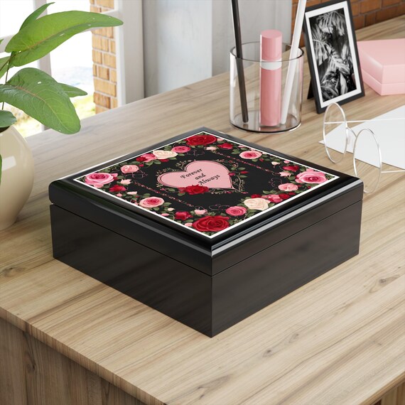 Personalized Floral Jewelry Box: Romantic Keepsake Organizer