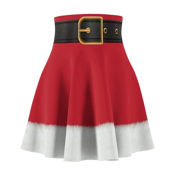 Mrs. Santa Skater Skirt: Christmas Holiday Party Costume