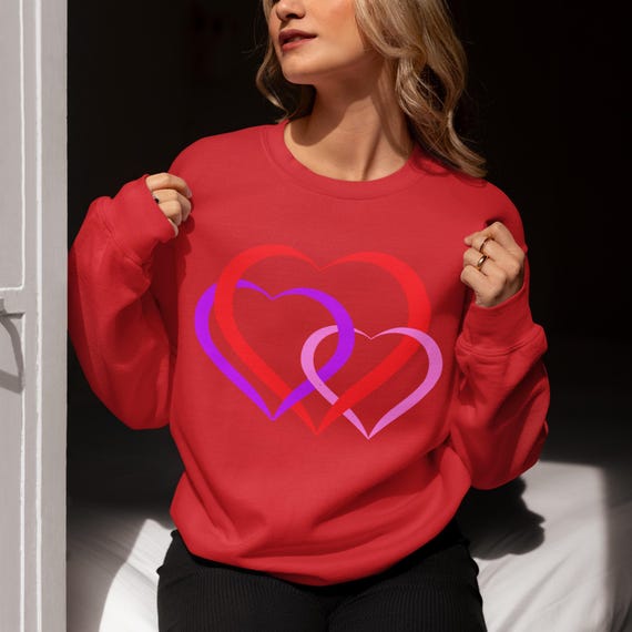 Delightful Coquette Heart Top - Valentine's Day Cozy Sweatshirt | Love-Inspired, Gift for Her, Gift for Women