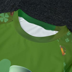 Pigiama da donna con motivo Leprechaun: pigiama da salotto Shamrock immagine 4