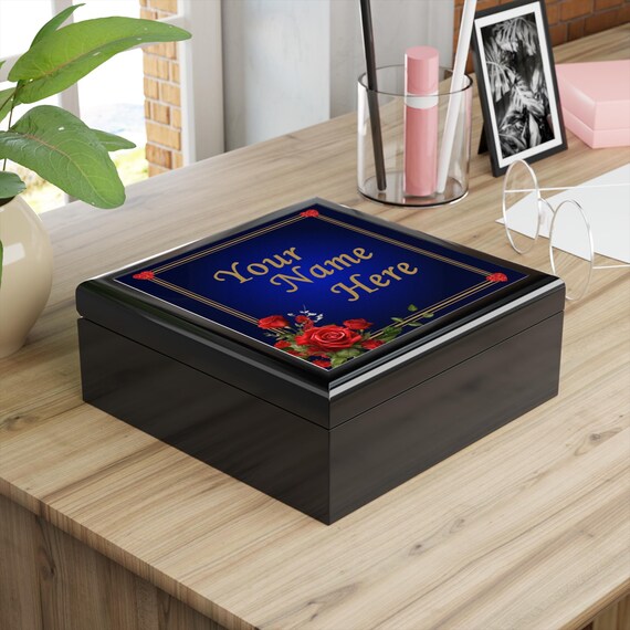 Personalized Floral Jewelry Box: Romantic Keepsake Organizer