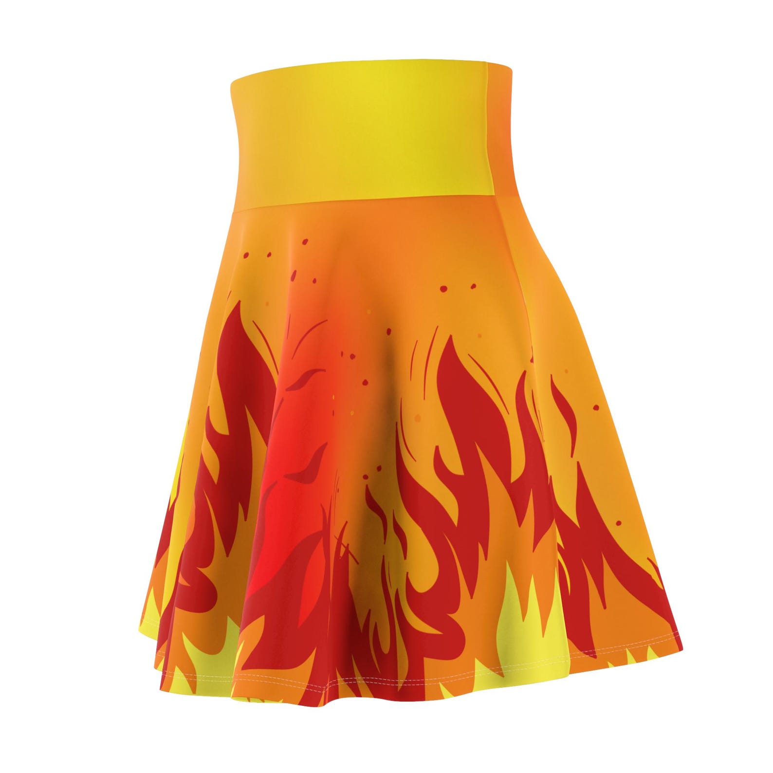 Flame Ikat Skirt