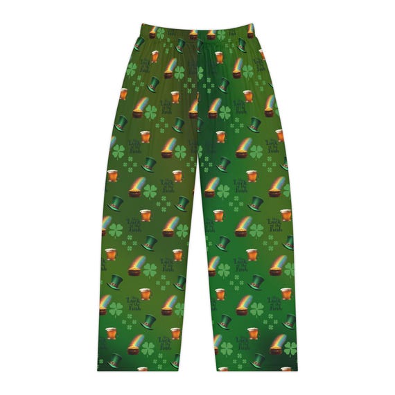 St. Patrick's Day Pajama Pants: Shamrock Clover Sleepwear