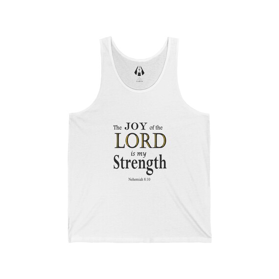 Christian Men's Tank Top: Inspirational Gym Shirt, Bible Verse