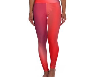 Yoga-Leggings mit hoher Taille, lebendiger Farbverlauf (AOP)