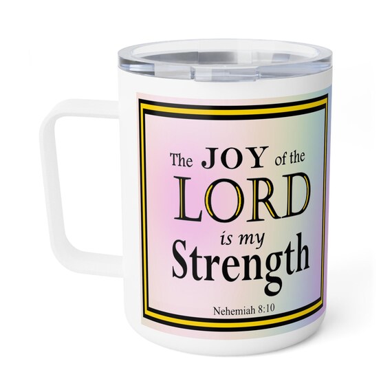 Biblical Verse Coffee Mug: Insulated Stainless Steel Travel Cup