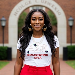 Devastating Diva DST Shirt | Delta Sigma Theta Tee | Greek Life Paraphernalia | HBCU Sorority Apparel | DST Crossing Gift