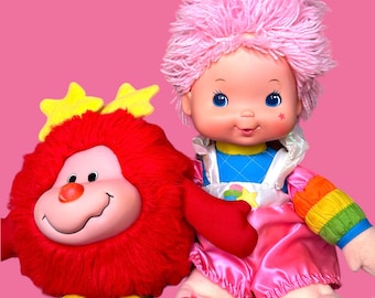 Rainbow Brite – Poupée Mattel 35cm – Baby Brite / Azurinette (Boîte Canada)
