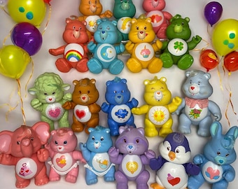 Restock 1-19 Vintage 1980&#39;s Care Bears/CHOOSE YOUR OWN/Poseable pvc characters