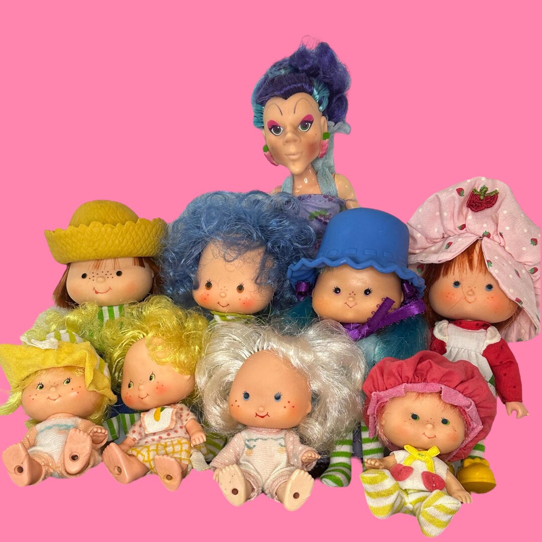 Vintage 1980's Strawberry Shortcake Dolls and Pets/kenner Collectibles