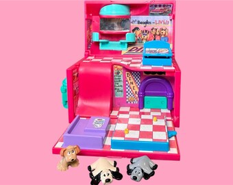Pendule Rare Polly Pocket Bluebird 1991 – Parfait état, Collection Maisons