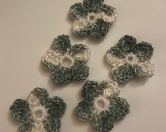 Crocheted Flowers, Applique, Decoration, Accessory