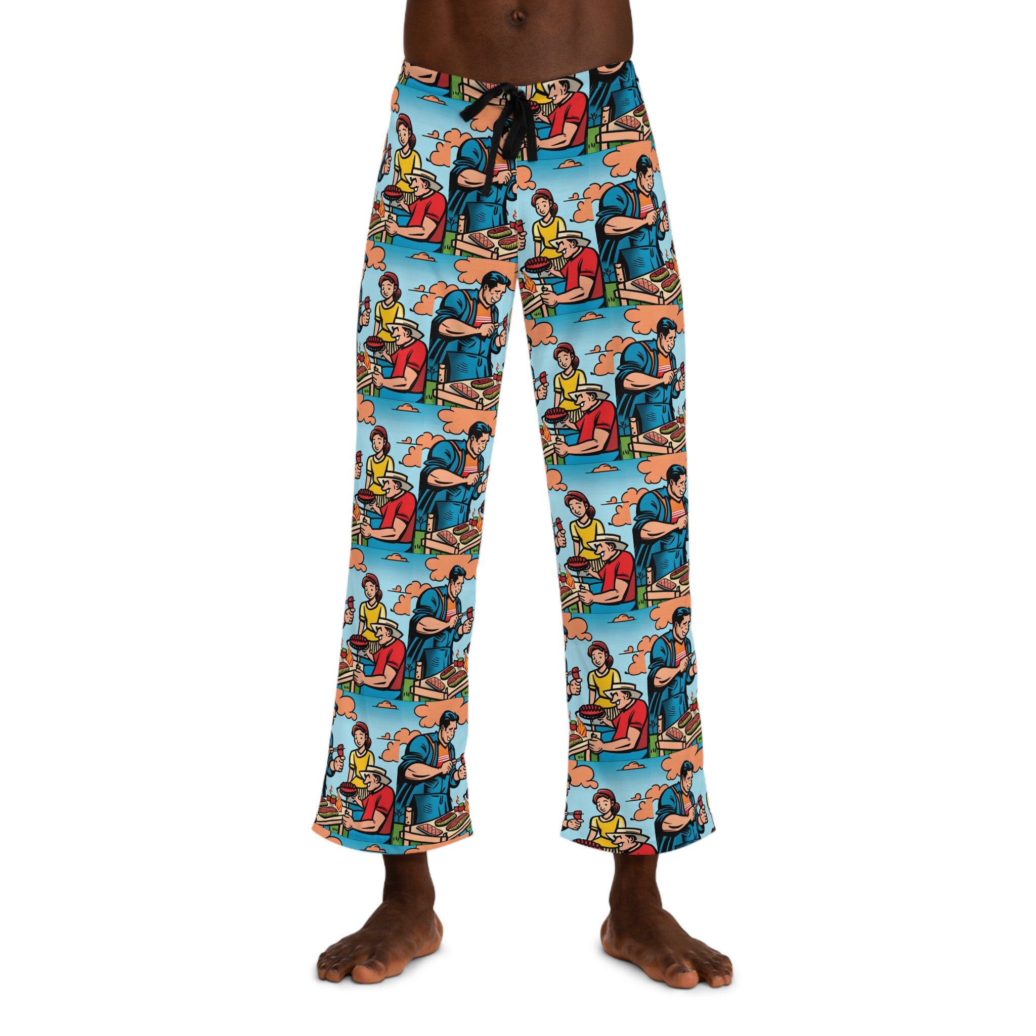 Men s Cartoon Pajama Pants Etsy Canada