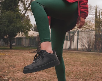 Emerald Green Leggings High Waisted Leggings Best Leggings for Yoga Workout, Gym, HIIT Workout Green Exercise Apparel for Women