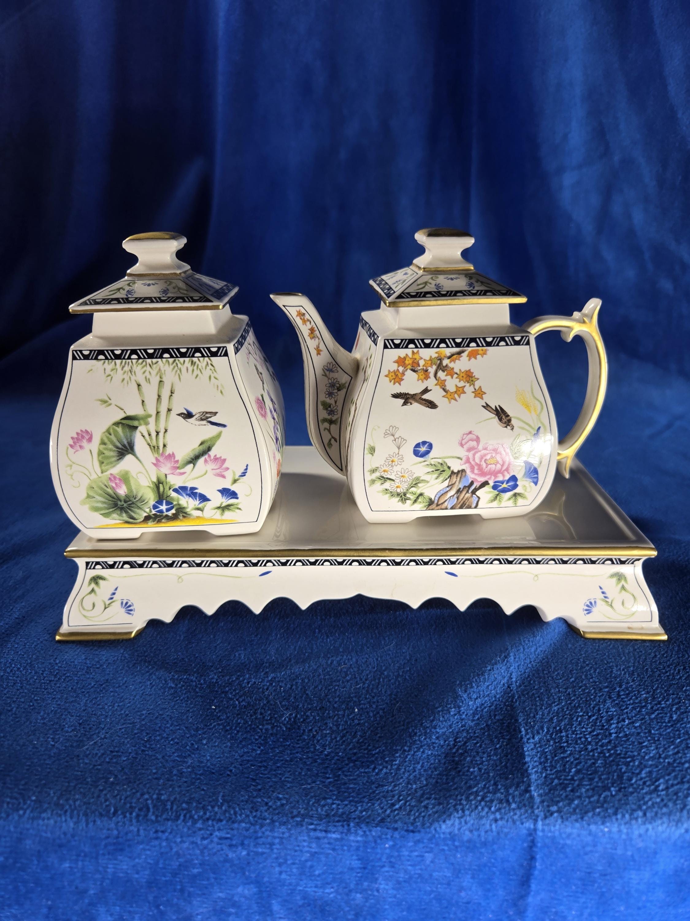 Vintage Franklin Mint Tea Set - Etsy