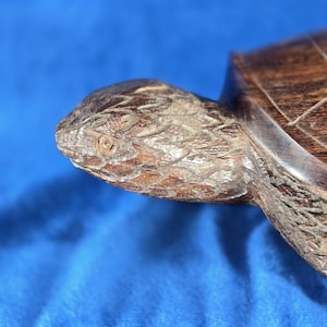 Vintage Ironwood Hand Carved Sea Turtle; Large