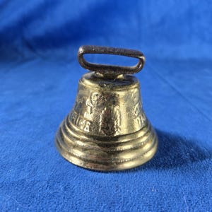 Vintage 1876 Brass Bell – French Saigneres Commemorative Miniature Bell