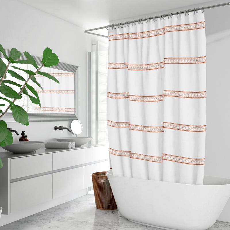 Brown Shower Curtain - Etsy