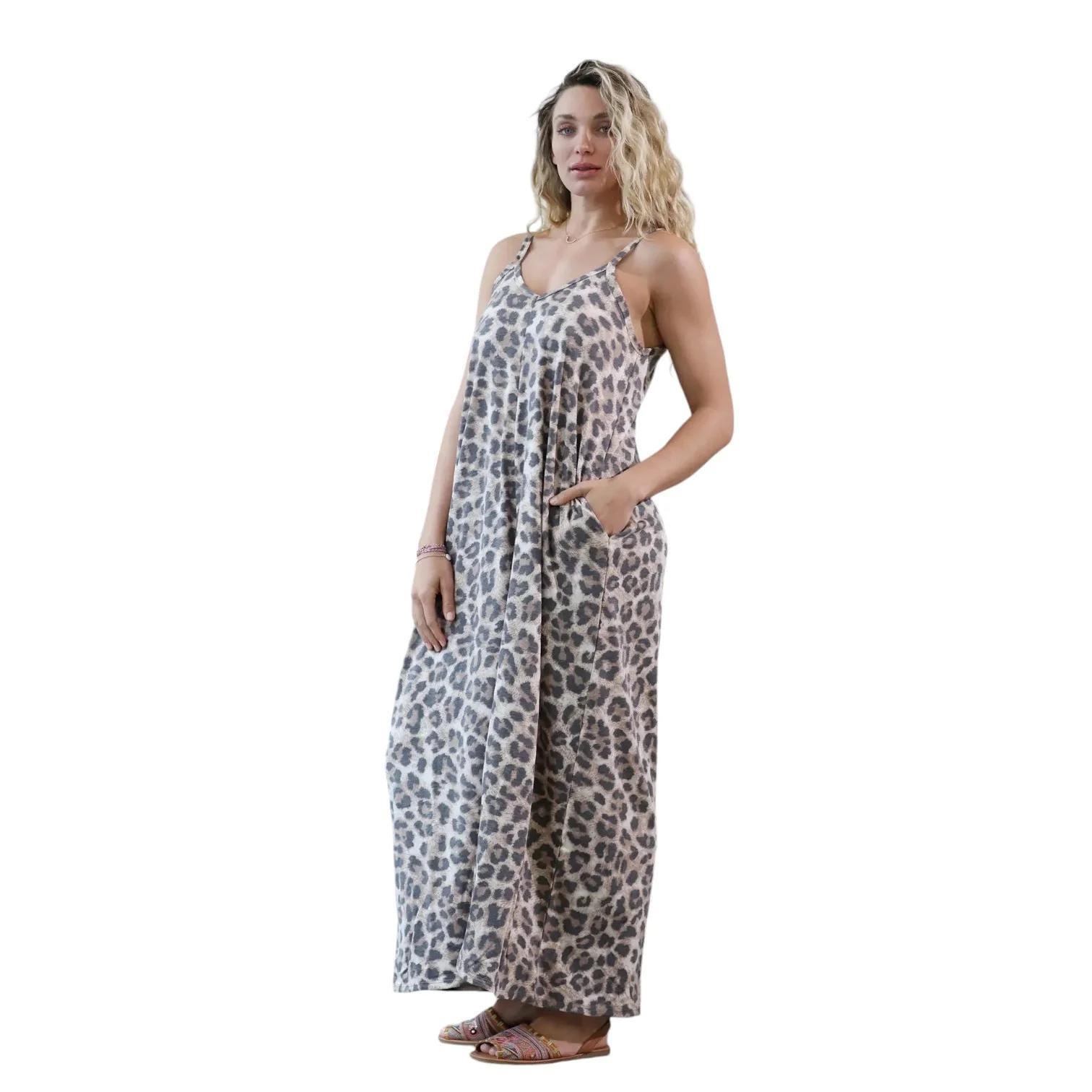 Leopard Maxi Dress - Etsy