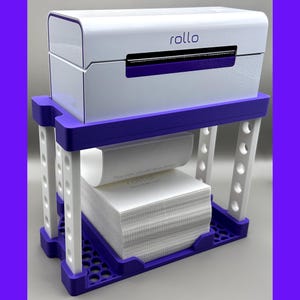 Adjustable Label Printer Stand for Rollo: Fanfold & Roll Labels