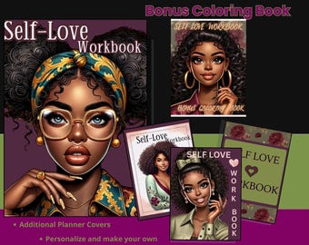 Self Love Journal, Selbstentdeckungs-Arbeitsbuch, Handelsmarkenrechte, Canva bearbeitbar, persönliche und kommerzielle Nutzung