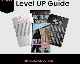 Leveling Up Guide, Planner, PLR EBook, Done For You,  Rebrand and Resell