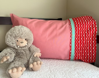 Simple Pink Strawberry Blossom Coquette Standard Size Pillowcase Home Decor Candy Bag Strawberry Shortcake  Novelty Gift