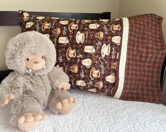 Coffee Mocha Java Standard Size Pillowcase Home Decor Novelty Gift