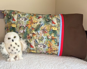 Birder's Delight Bird Houses Standard Size Pillowcase Home Decor Novelty Gift
