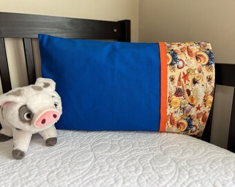 Ocean Seashell Travel Size Pillowcase 12x20 Inches